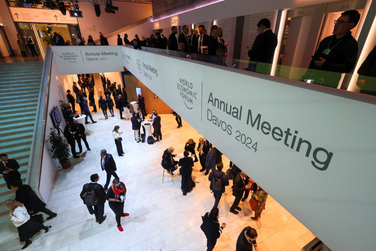 People attend the 54th annual meeting of the World Economic Forum in Davos, Switzerland, January 17, 2024. REUTERS