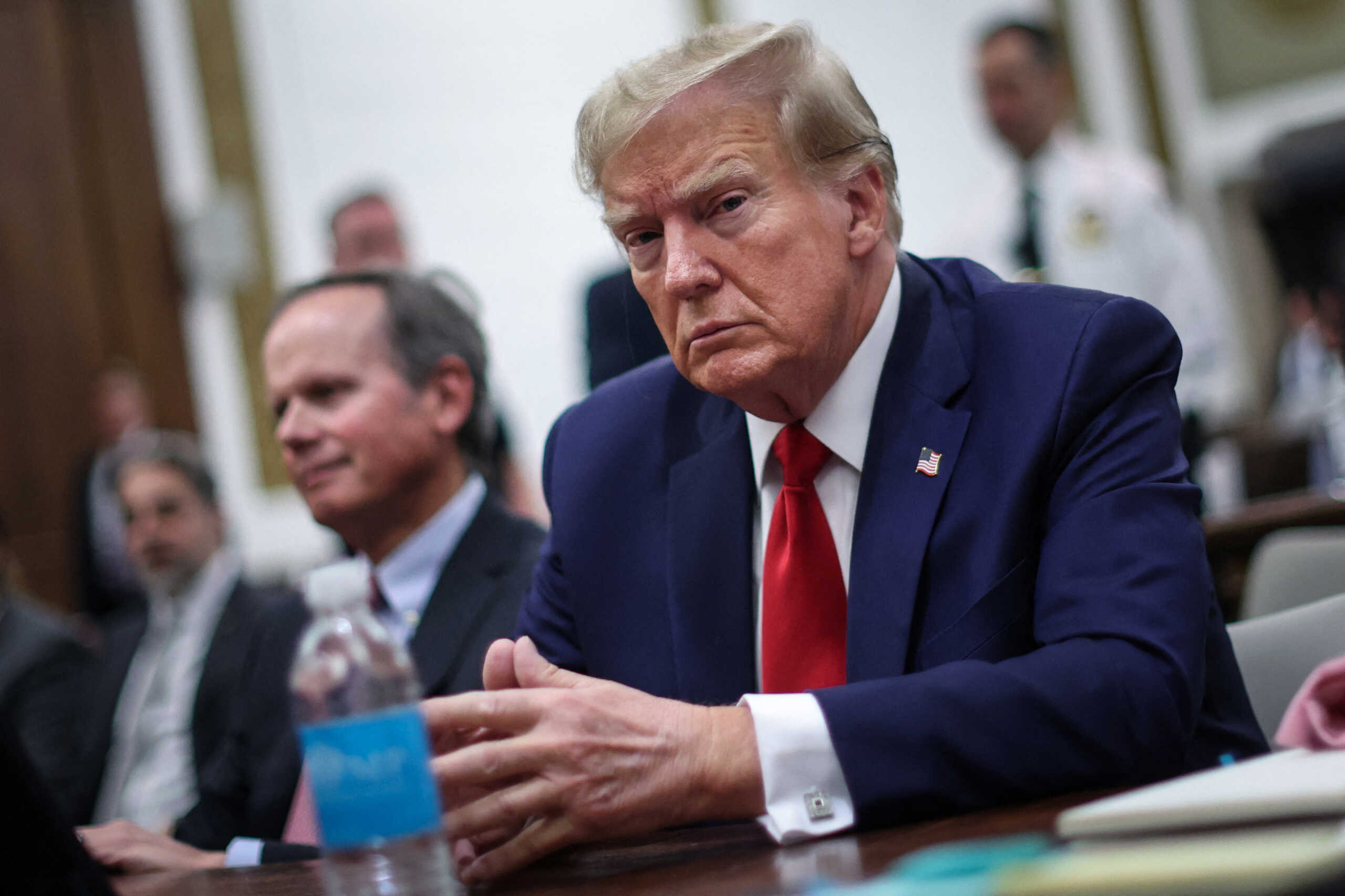 Former U.S. President Donald Trump attends the Trump Organization civil fraud trial, in New York State Supreme Court in the Manhattan borough of New York City, U.S., December 7, 2023. REUTERS