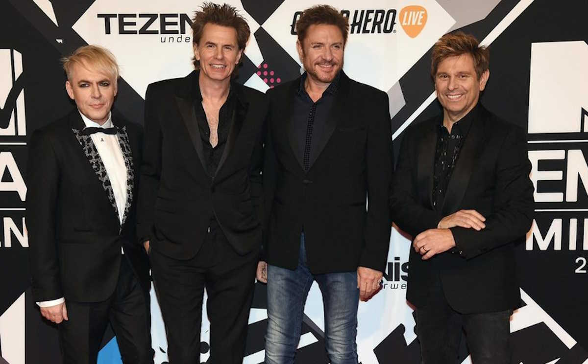 epa04996168 Members of English band Duran Duran (L-R) Nick Rhodes, John Taylor, Simon Le Bon and Roger Taylor arrive at the MTV Europe Music Awards (EMAs) 2015 at the Mediolanum Forum in Assago, near Milan, Italy, 25 October 2015.  EPA