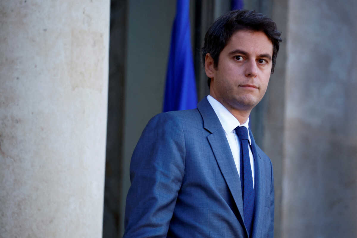 FILE PHOTO: French Education and Youth Minister Gabriel Attal leaves following the weekly cabinet meeting at the Elysee Palace in Paris, France, November 22, 2023. REUTERS