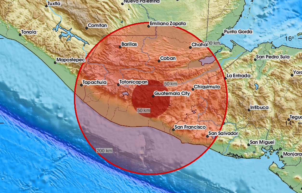 Σεισμός 6,1 Ρίχτερ στη Γουατεμάλα – Έγινε  αισθητός και στο Ελ Σαλβαδόρ