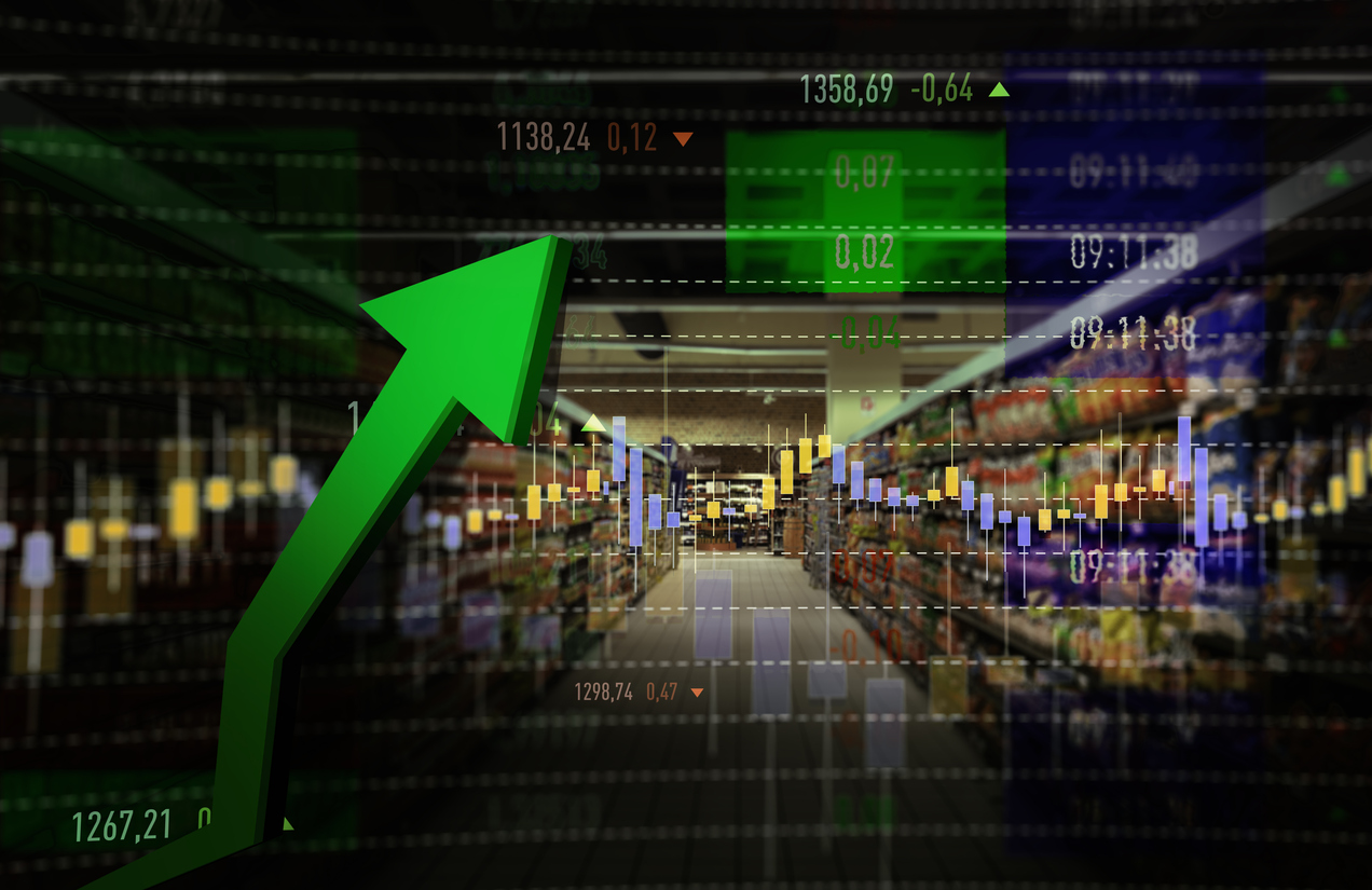Groceries, Retail, Stock Market Data, Moving Up, Growth