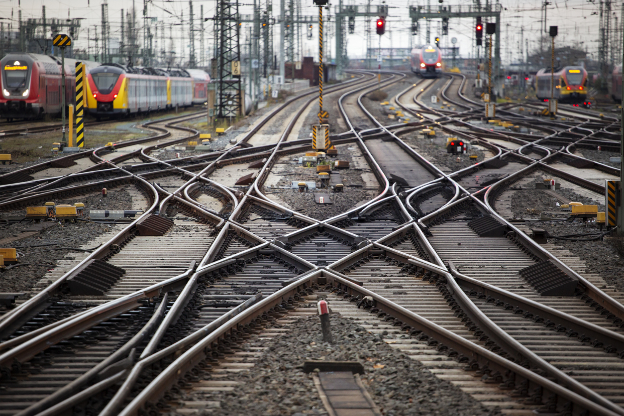 Trains, switches and railyard