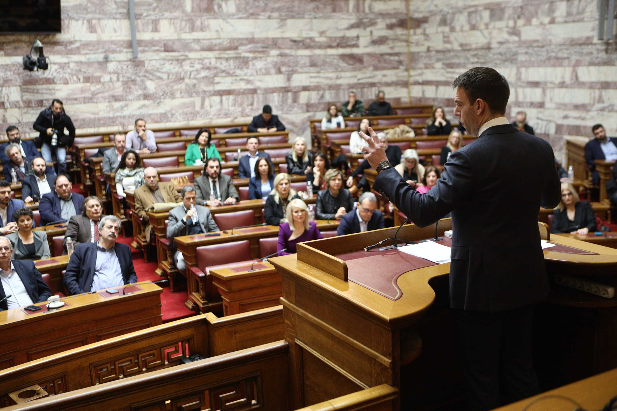Συνεδρίαση της Κοινοβουλευτικής Ομάδας του ΣΥΡΙΖΑ - Προοδευτική Συμμαχία, Κυριακή 17 Δεκεμβρίου 2023. 
(ΓΙΑΝΝΗΣ ΠΑΝΑΓΟΠΟΥΛΟΣ