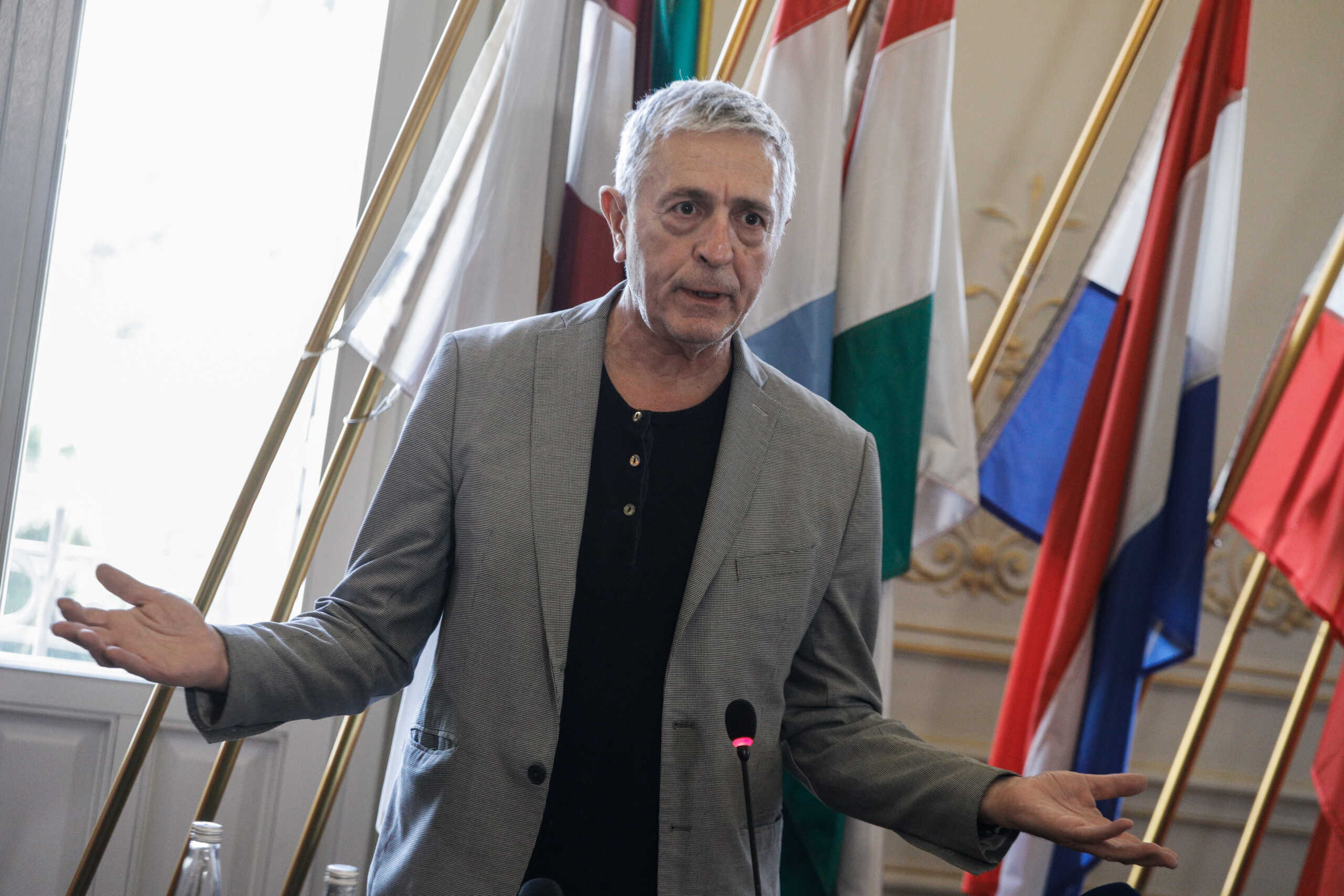 Συνέντευξη τύπου της επιτροπής του ευρωκοινοβουλίου PEGA για την υπόθεση των τηλεφωνικών παρακολουθήσεων στην Ελλάδα, Παρασκευή 4 Νοεμβρίου 2022.
(ΓΙΩΡΓΟΣ ΚΟΝΤΑΡΙΝΗΣ