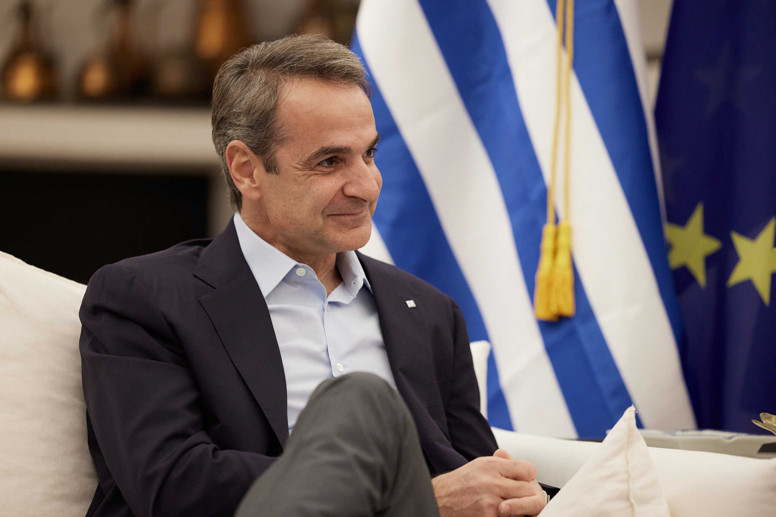 ΧΑΝΙΑ ΣΥΝΑΝΤΗΣΗ ΤΟΥ ΠΡΩΘΥΠΟΥΡΓΟΥ ΚΥΡ. ΜΗΤΣΟΤΑΚΗ ΜΕ ΤΟΝ ΥΠΕΞ ΤΩΝ ΗΠΑ Α. ΜΠΛΙΝΚΕΝ (ΓΡΑΦΕΙΟ ΤΥΠΟΥ ΠΡΩΘΥΠΟΥΡΓΟΥ ΔΗΜΗΤΡΗΣ ΠΑΠΑΜΗΤΣΟΣ