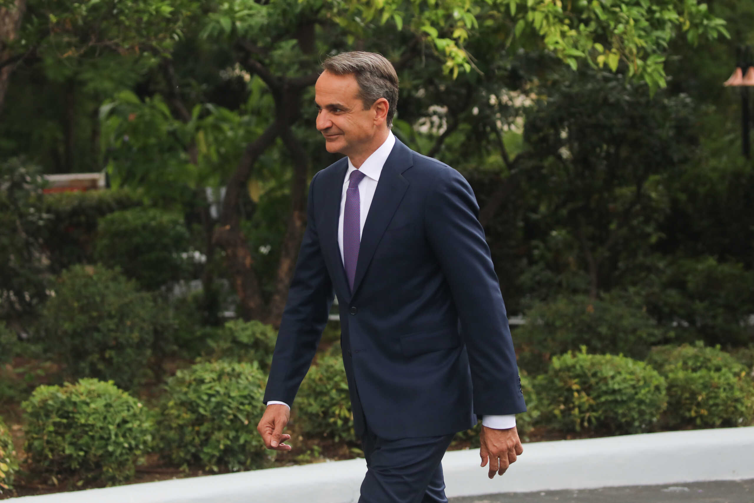 Τελετή παράδοσης - παραλαβής στο νέο Πρωθυπουργό Κυριάκο Μητσοτάκη από τον υπηρεσιακό Πρωθυπουργό Ιωάννη Σαρμά στο Μέγαρο Μαξίμου, Δευτέρα 26 Ιουνίου 2023. 
(ΓΙΑΝΝΗΣ ΠΑΝΑΓΟΠΟΥΛΟΣ