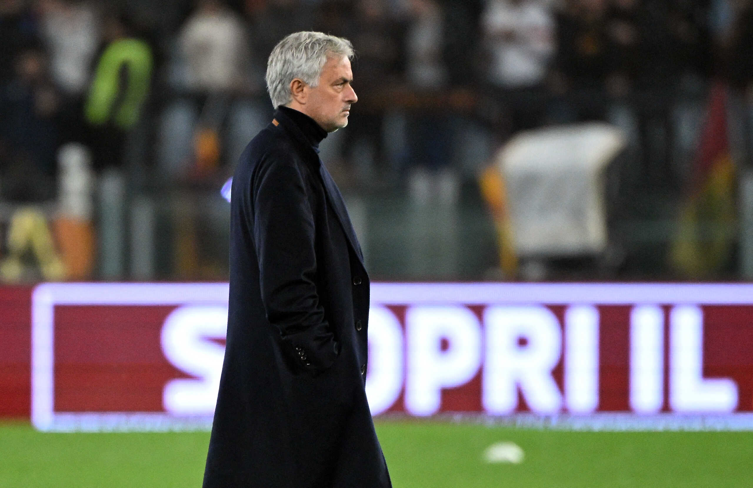 Soccer Football - Serie A - AS Roma v Napoli - Stadio Olimpico, Rome, Italy - December 23, 2023 AS Roma coach Jose Mourinho before the match REUTERS