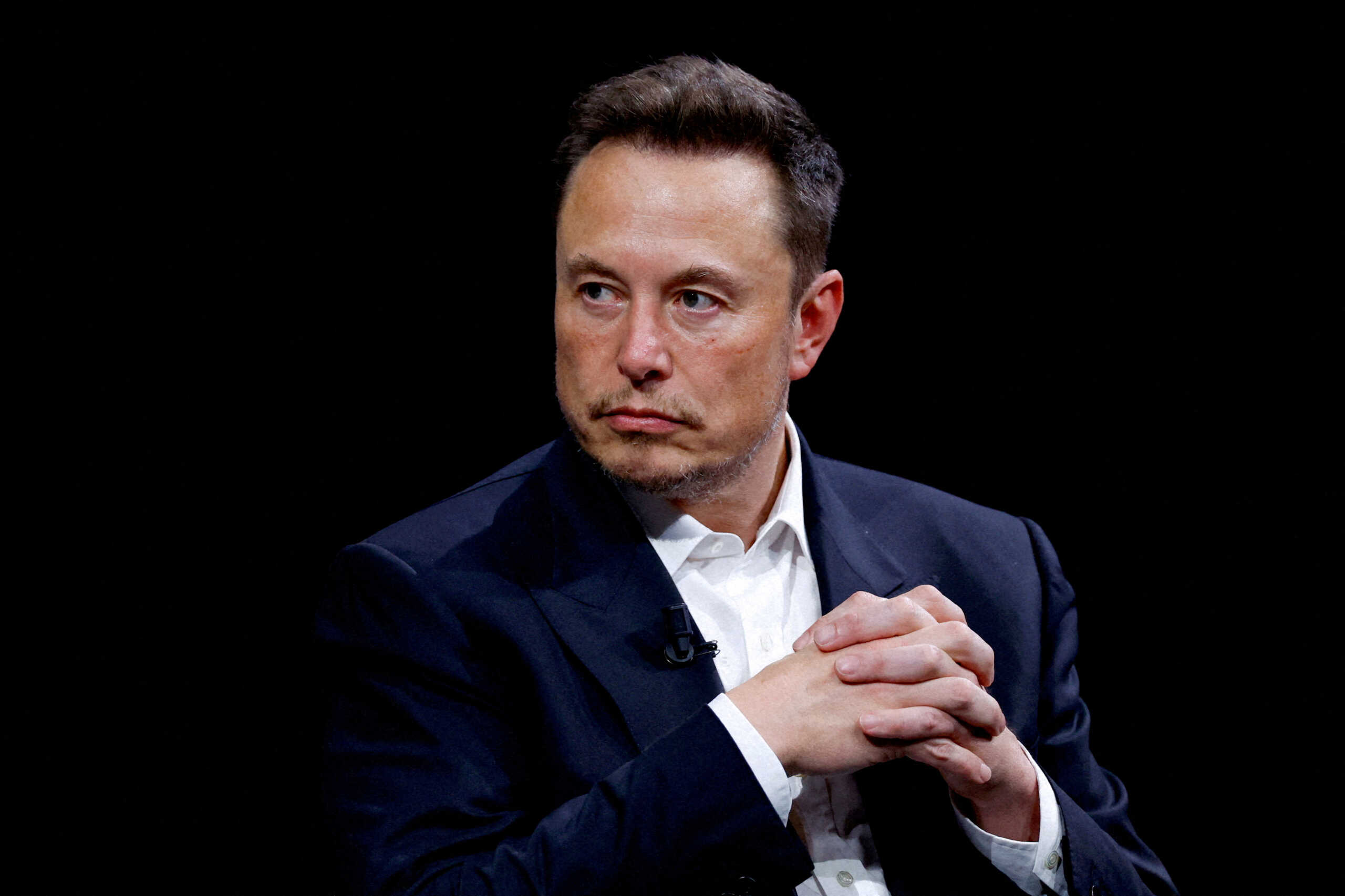 FILE PHOTO: Elon Musk, Chief Executive Officer of SpaceX and Tesla and owner of X, formerly known as Twitter,  attends the Viva Technology conference dedicated to innovation and startups at the Porte de Versailles exhibition centre in Paris, France, June 16, 2023. REUTERS