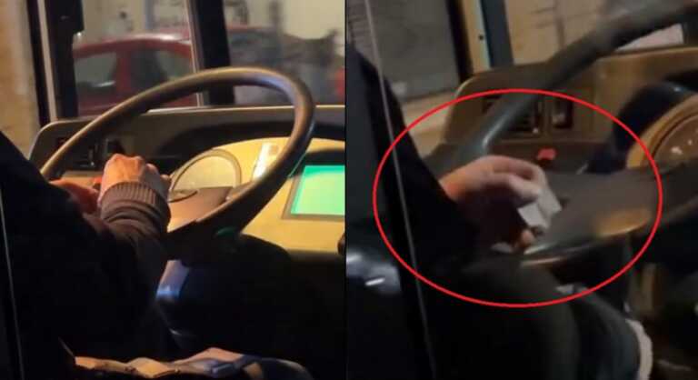 Οδηγός λεωφορείου στρίβει τσιγάρο ενώ οδηγεί στη Θεσσαλονίκη - Η απάντηση του ΟΑΣΘ για το βίντεο