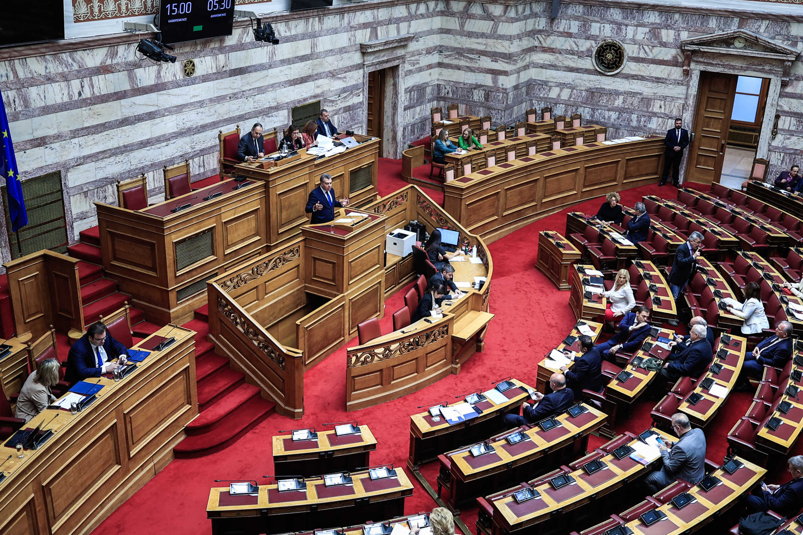 Συζήτηση στην Ολομέλεια της Βουλής, των άρθρων και του συνόλου του σχεδίου νόμου "Ενίσχυση του Εθνικού Συστήματος Επαγγελματικής Εκπαίδευσης και Κατάρτισης", Πέμπτη 18 Ιανουαρίου 2024. 
(ΓΙΩΡΓΟΣ ΚΟΝΤΑΡΙΝΗΣ