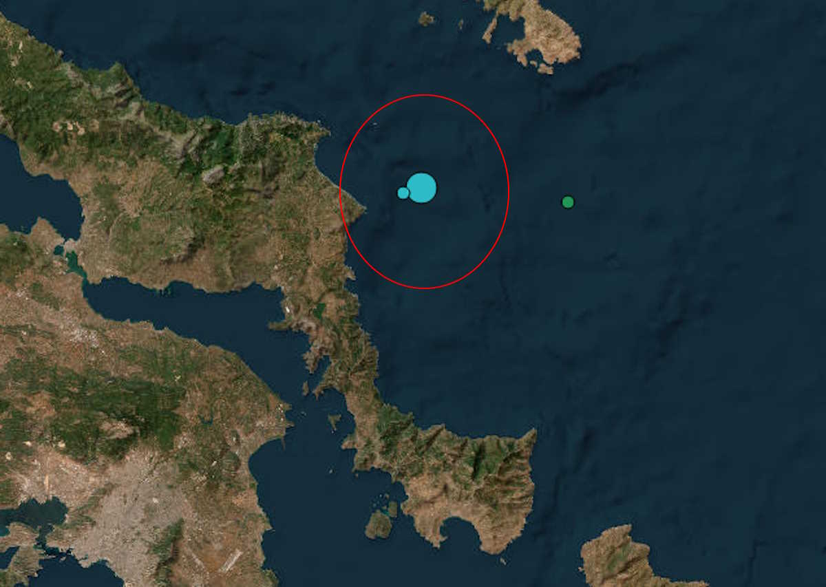 Σεισμός 4,8 ρίχτερ ανοιχτά της Κύμης – Αισθητός και στην Αθήνα
