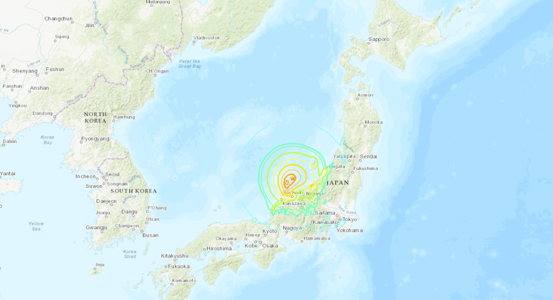 Σεισμός στην Ιαπωνία: Προειδοποίηση για τσουνάμι και σε Ρωσία, Νότια και Βόρεια Κορέα