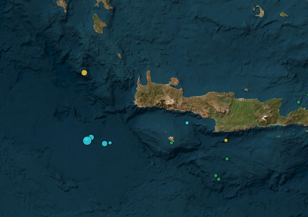 Σεισμός ανοιχτά της Κρήτης: 4,3 Ρίχτερ με εστιακό βάθος μόλις 6 χλμ