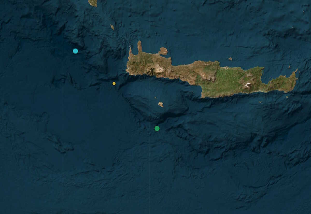 Σεισμός 3,7 Ρίχτερ ανοιχτά της Κρήτης