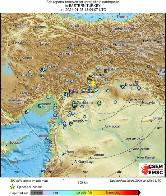 Τουρκία: Σημειώθηκε σεισμός 5,2 Ρίχτερ