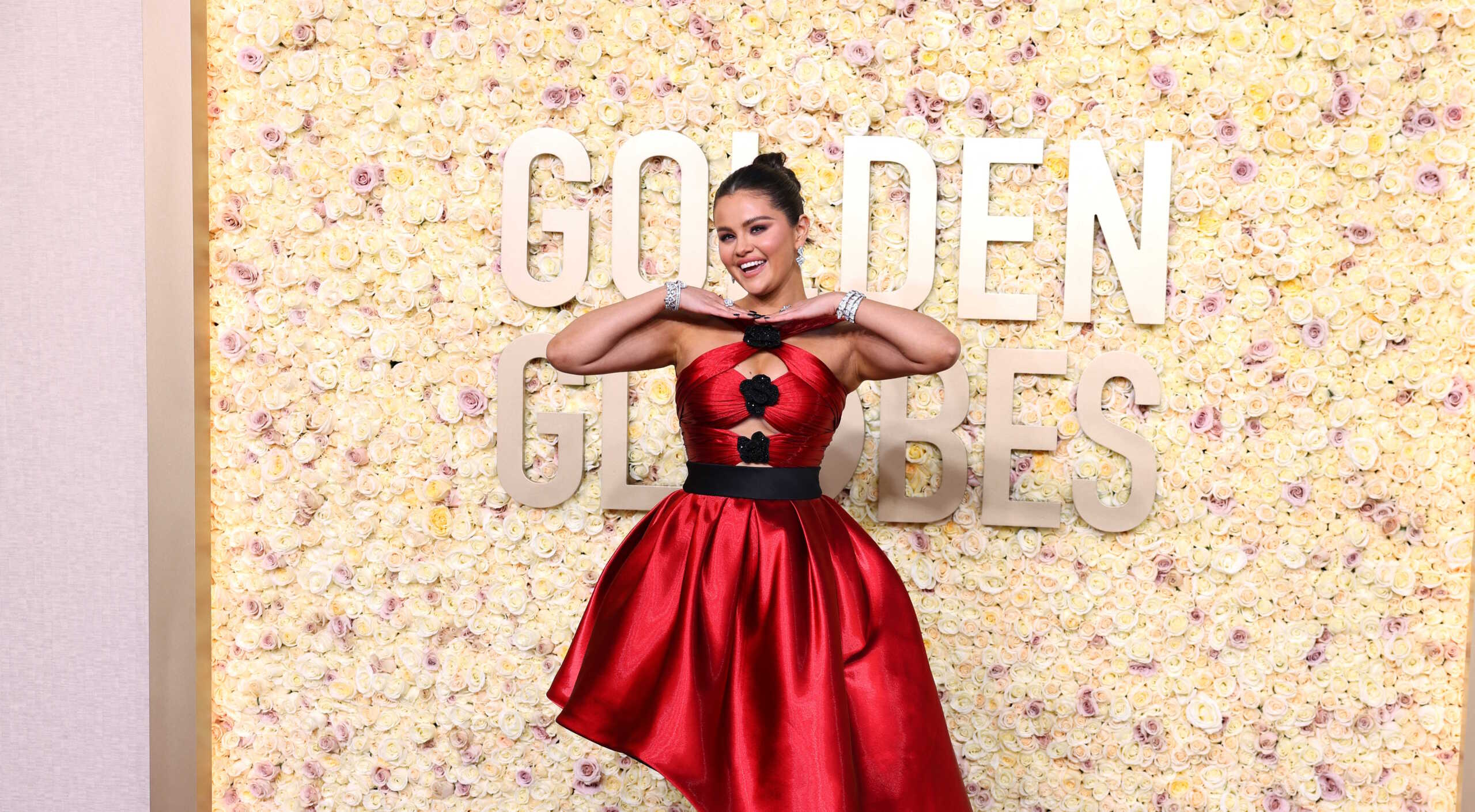 Selena Gomez attends the 81st Annual Golden Globe Awards in Beverly Hills, California, U.S., January 7, 2024. REUTERS
