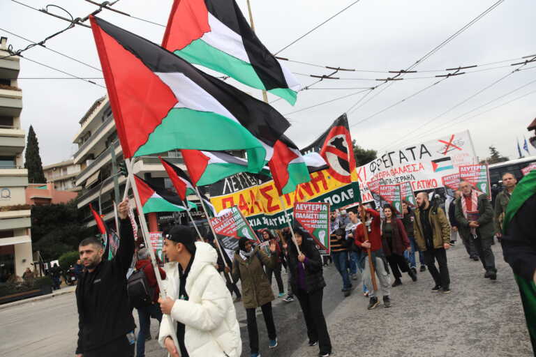 Συλλαλητήριο για την Παλαιστίνη στην Αθήνα