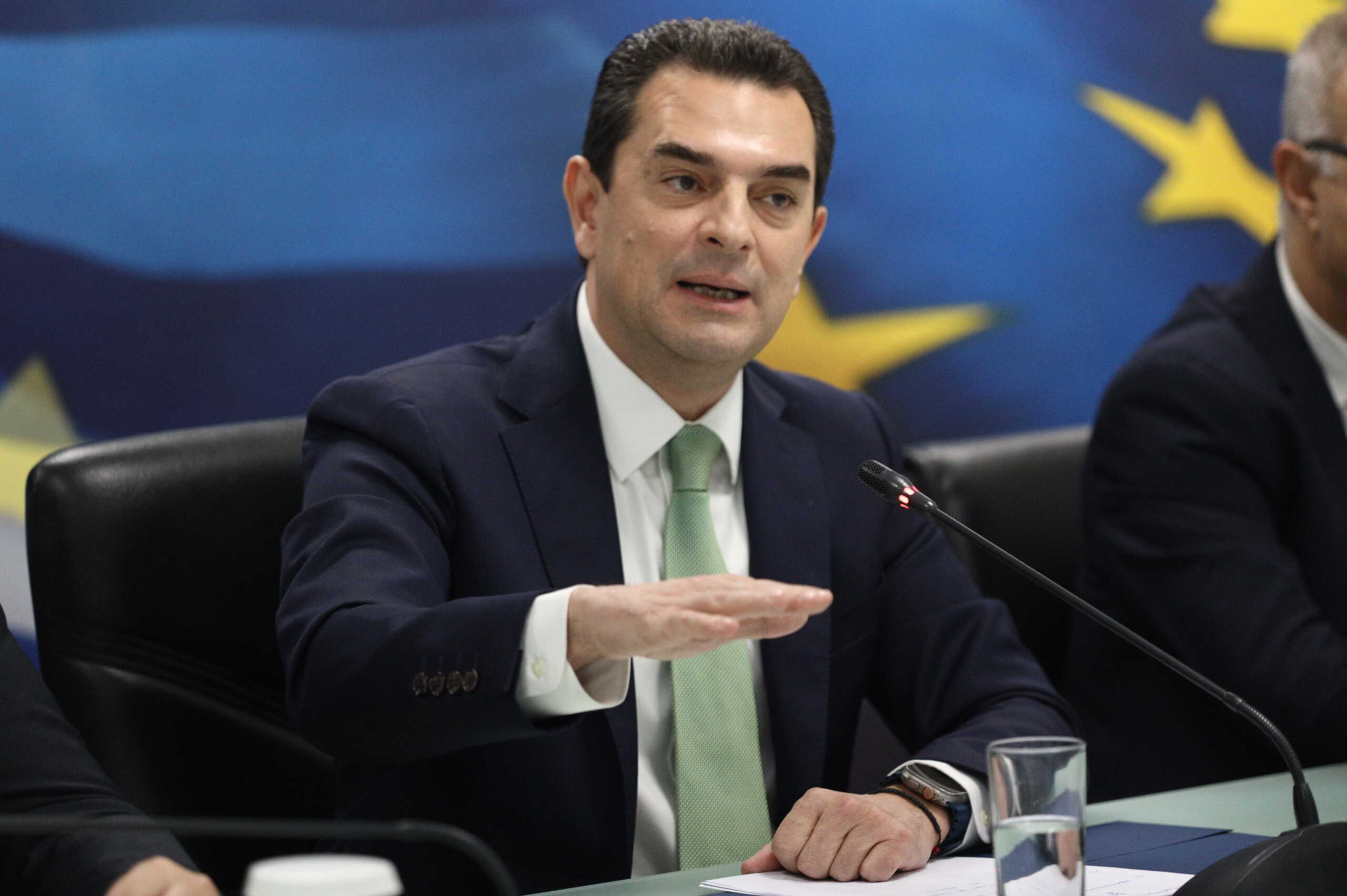Εξειδίκευση των κυβερνητικών μέτρων κατά της ακρίβειας από τον υπουργό Ανάπτυξης, Κώστα Σκρέκα, Τετάρτη 10 Ιανουαρίου 2024. 
(ΓΙΑΝΝΗΣ ΠΑΝΑΓΟΠΟΥΛΟΣ
