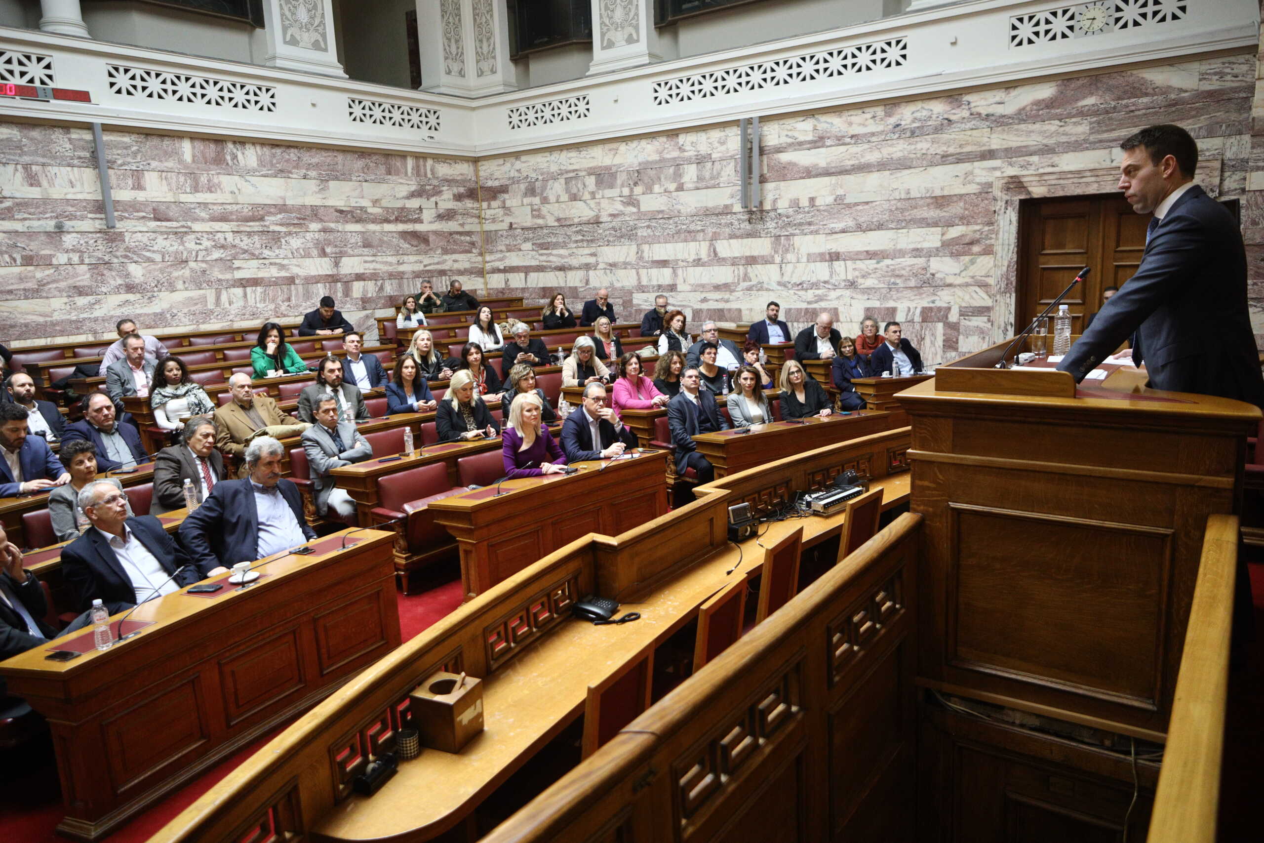 Συνεδρίαση της Κοινοβουλευτικής Ομάδας του ΣΥΡΙΖΑ - Προοδευτική Συμμαχία, Κυριακή 17 Δεκεμβρίου 2023. 
(ΓΙΑΝΝΗΣ ΠΑΝΑΓΟΠΟΥΛΟΣ
