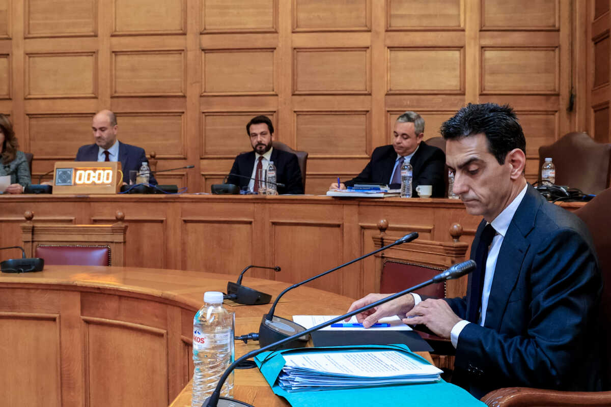 Συνεδρίαση της Εξεταστικής Επιτροπής για "τη διερεύνηση του εγκλήματος των Τεμπών και όλων των πτυχών που σχετίζονται με αυτό", Τετάρτη 31 Ιανουαρίου 2024. 
(ΓΙΩΡΓΟΣ ΚΟΝΤΑΡΙΝΗΣ