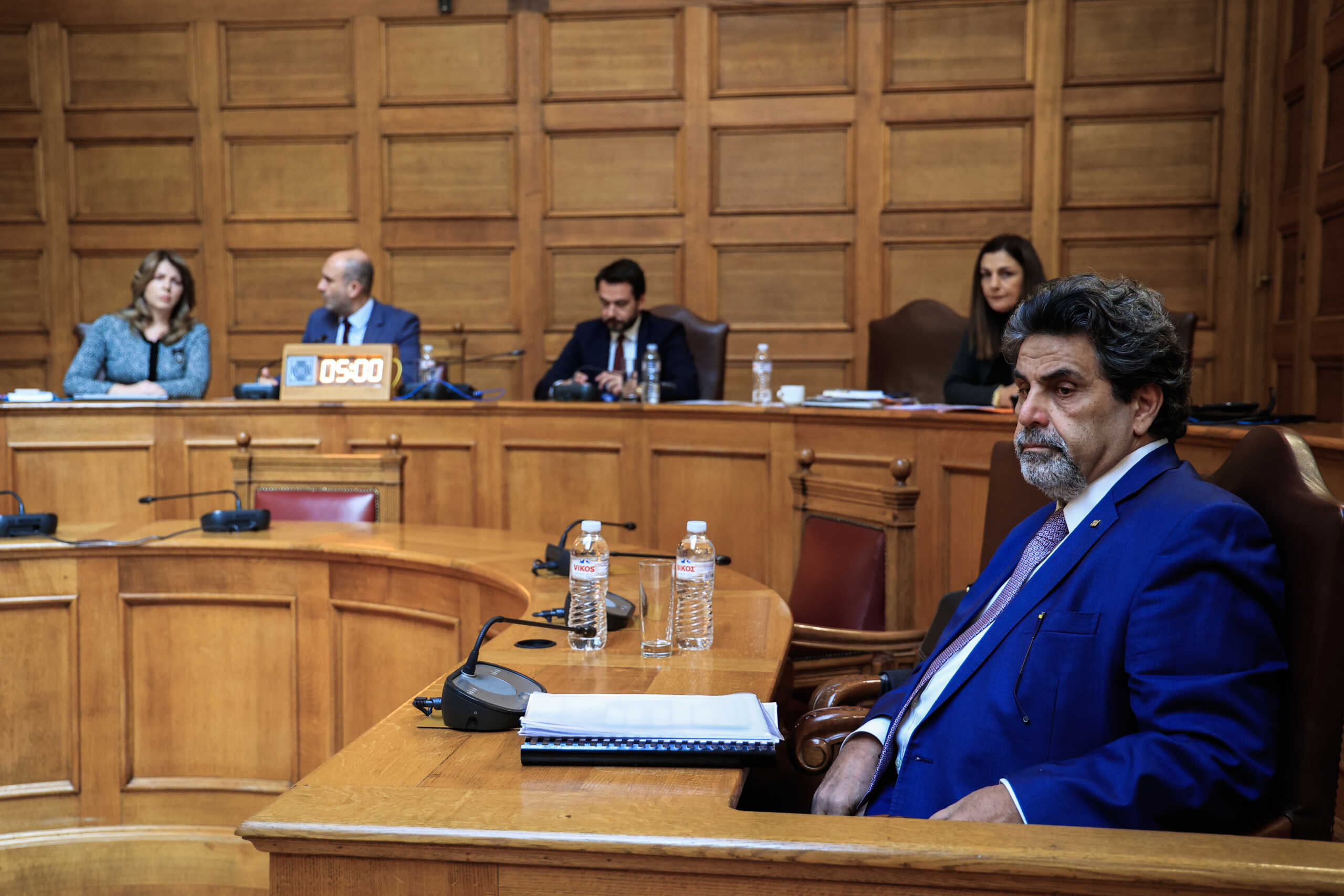 Συνεδρίαση της Εξεταστικής Επιτροπής για "τη διερεύνηση του εγκλήματος των Τεμπών και όλων των πτυχών που σχετίζονται με αυτό", Τετάρτη 31 Ιανουαρίου 2024. 
(ΓΙΩΡΓΟΣ ΚΟΝΤΑΡΙΝΗΣ