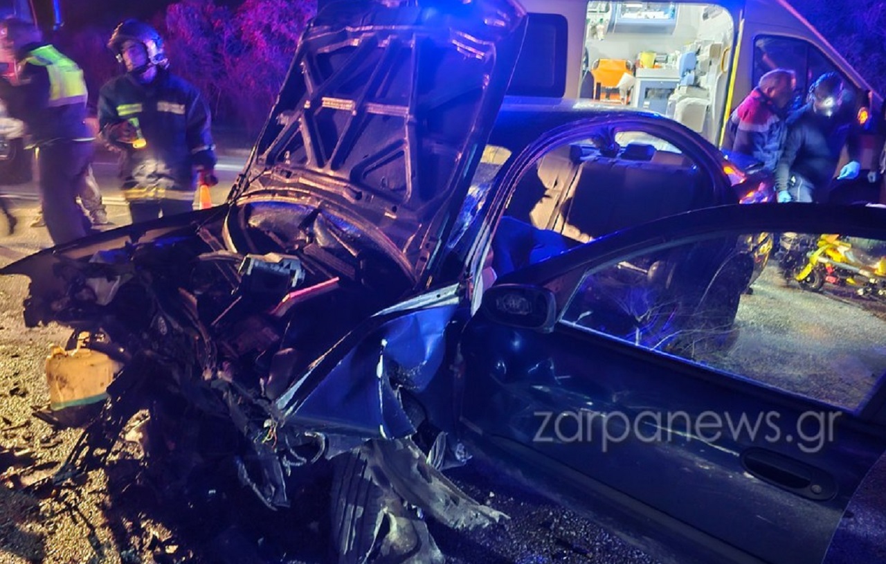 Χανιά: Τροχαίο δυστύχημα με δυο νεκρούς και ένα τραυματία