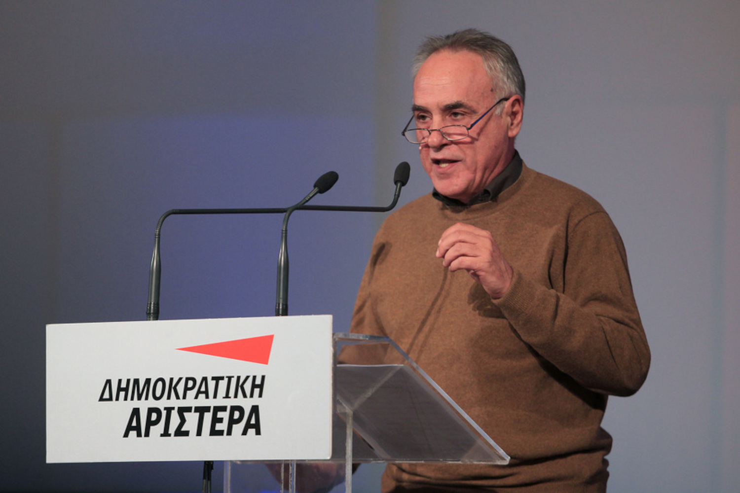 O βουλευτής Νίκος Τσούκαλης  μιλάει στο 3ο Συνέδριο της ΔΗΜΑΡ που πραγματοποιείται από 2 έως 5 Οκτωβρίου 2014 στο"Cine Κεραμεικός", Αθήνα, το Σάββατο 4 Οκτωβρίου 2014.  ΑΠΕ-ΜΠΕ