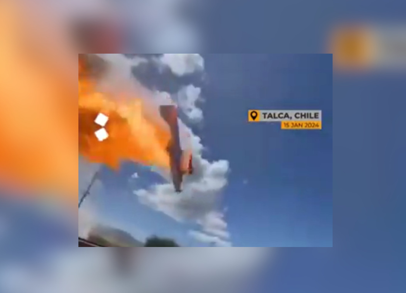 Χιλή: Συντριβή αεροσκάφους, νεκρός ο πιλότος – Σοκαριστικό βίντεο από τη στιγμή που πέφτει