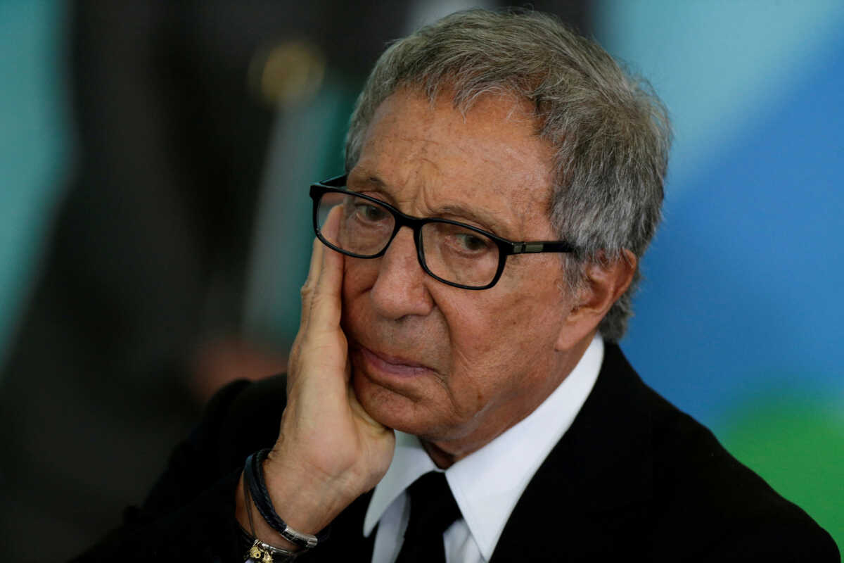 FILE PHOTO: Abilio Diniz, the third largest Carrefour shareholder gestures during a meeting of the Council for Economic and Social Development (CDES) at the Planalto Palace in Brasilia, Brazil March 21, 2018. REUTERS