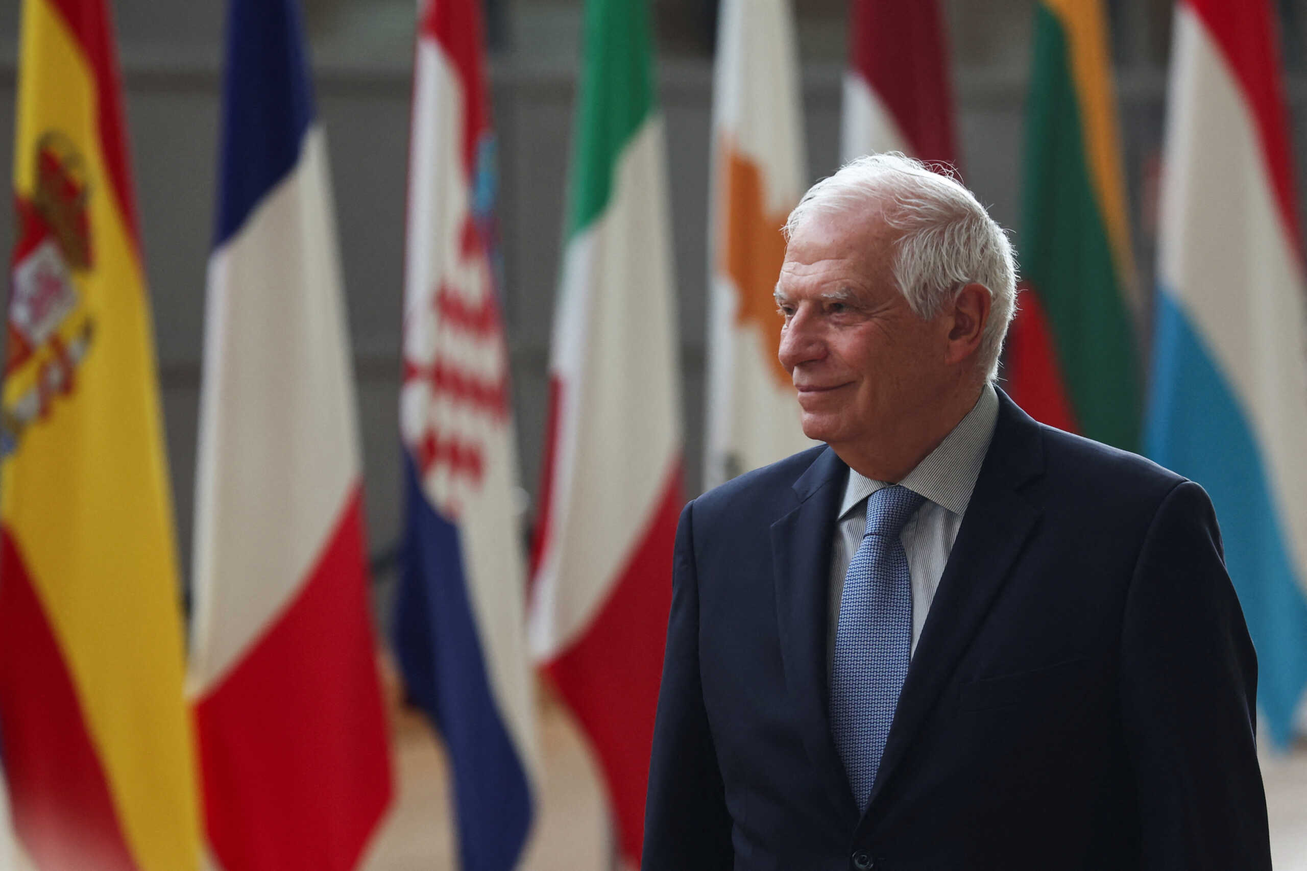 European Union Foreign Policy Chief Josep Borrell arrives for a meeting of European Union foreign ministers in Brussels, Belgium February 19, 2024. REUTERS