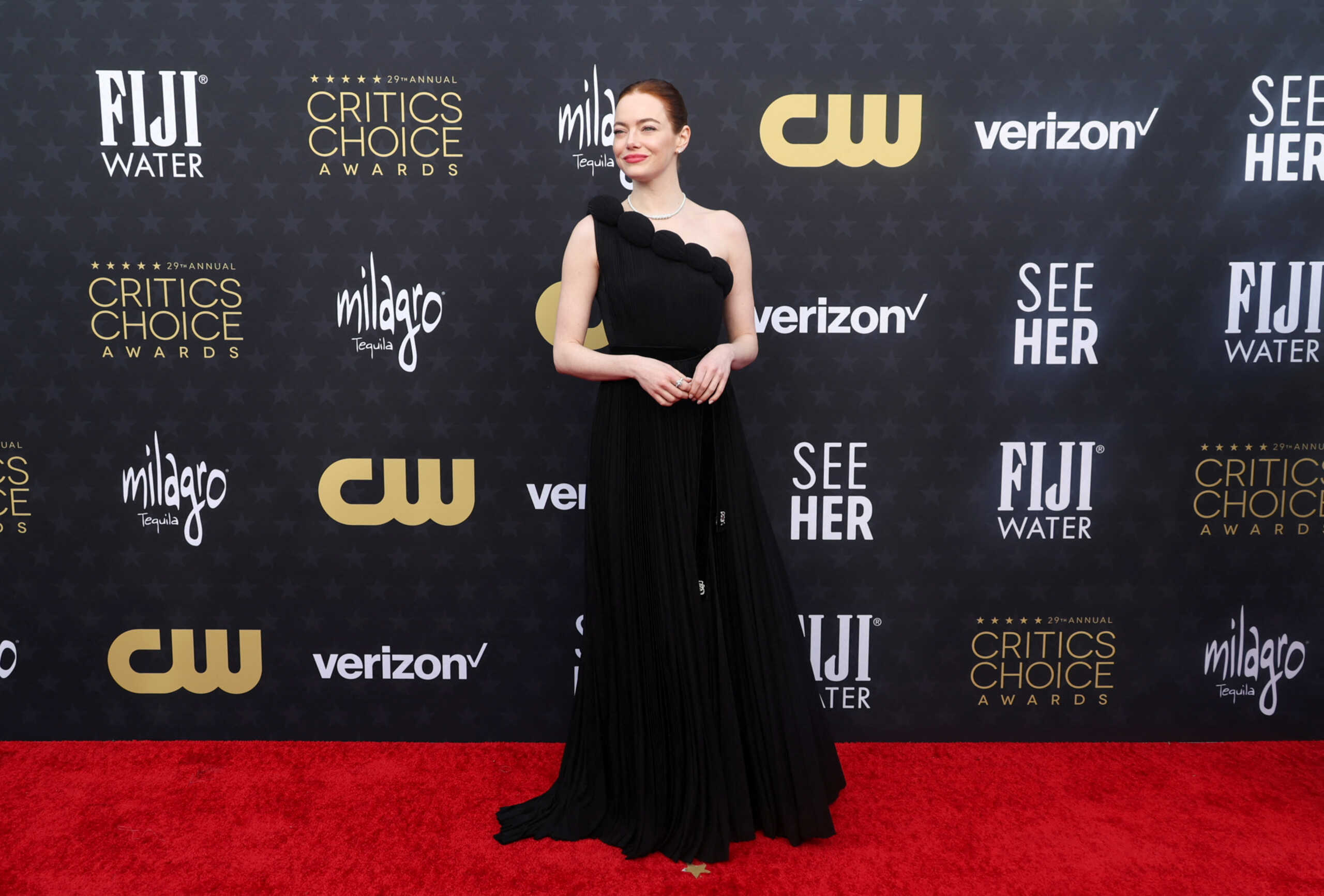 Emma Stone attends the 29th Annual Critics Choice Awards, in Santa Monica, California, U.S., January 14, 2024. REUTERS