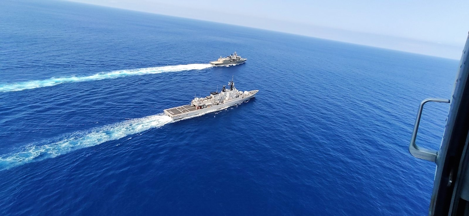 ΣΥΝΕΚΠΑΙΔΕΥΣΗ ΦΡΕΓΑΤΑΣ ΥΔΡΑ ΜΕ ΤΗΝ ΙΤΑΛΙΚΗ ΦΡΕΓΑΤΑ ITS LIBECCIO (EUROKINISSI