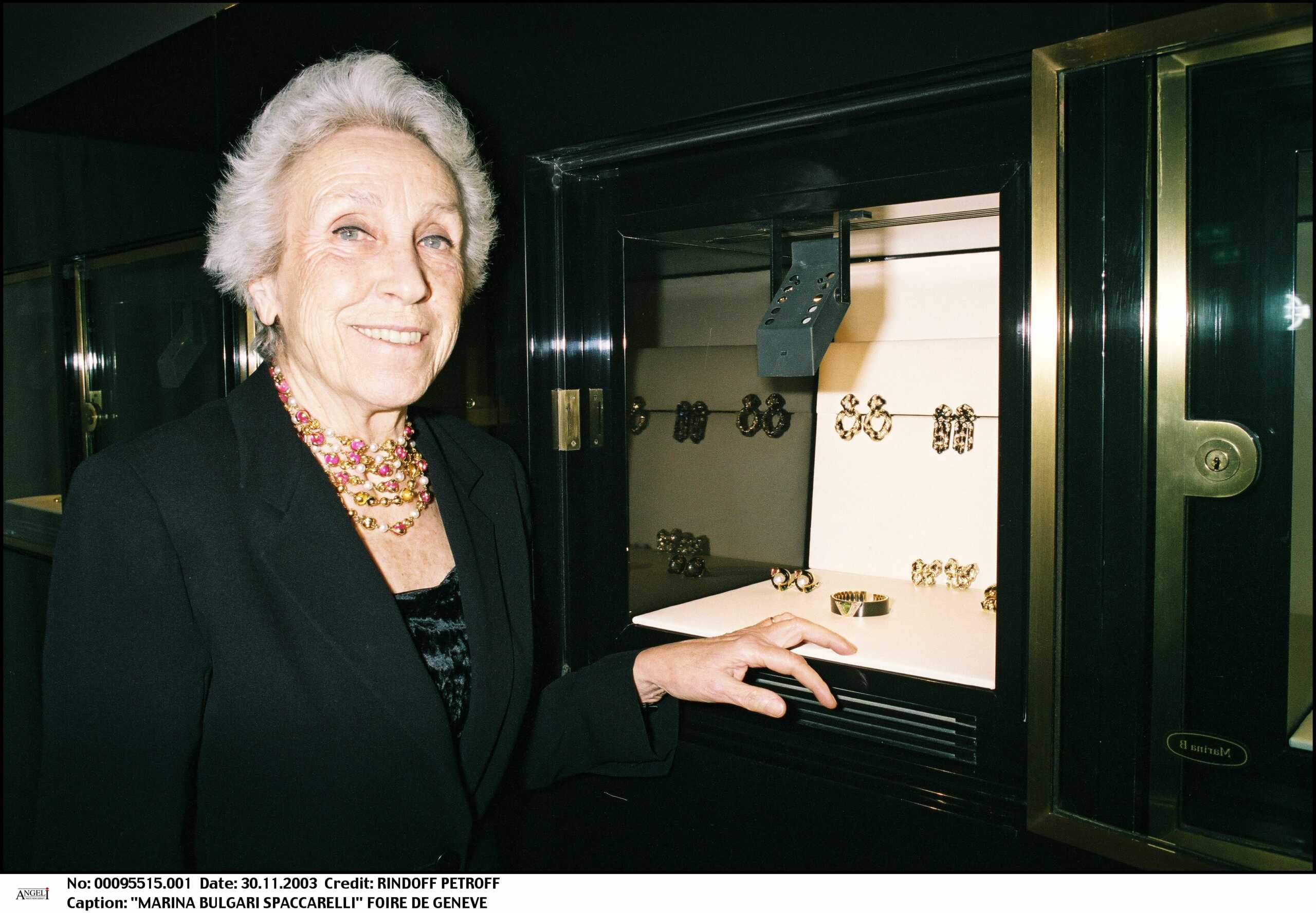 Marina Bulgari Spaccarelli exhibition of Geneva. (Photo byBertrand Rindoff Petroff