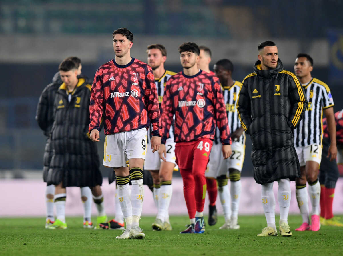 Soccer Football - Serie A - Hellas Verona v Juventus - Stadio Marc'Antonio Bentegodi, Verona, Italy - February 17, 2024 Juventus' Dusan Vlahovic after the match REUTERS