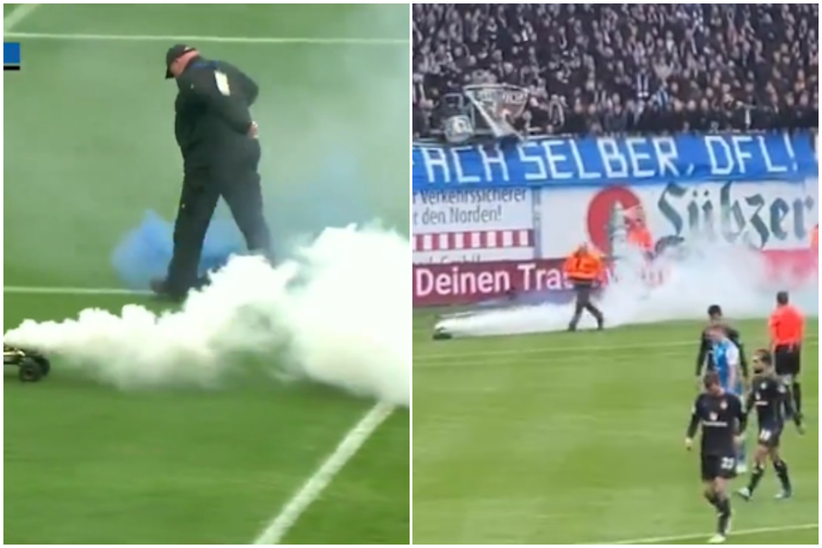 Γερμανία: Τηλεκατευθυνόμενα αμαξάκια μπήκαν σε αγωνιστικό χώρο με καπνογόνα και προκάλεσαν διακοπή σε ποδοσφαιρικό αγώνα