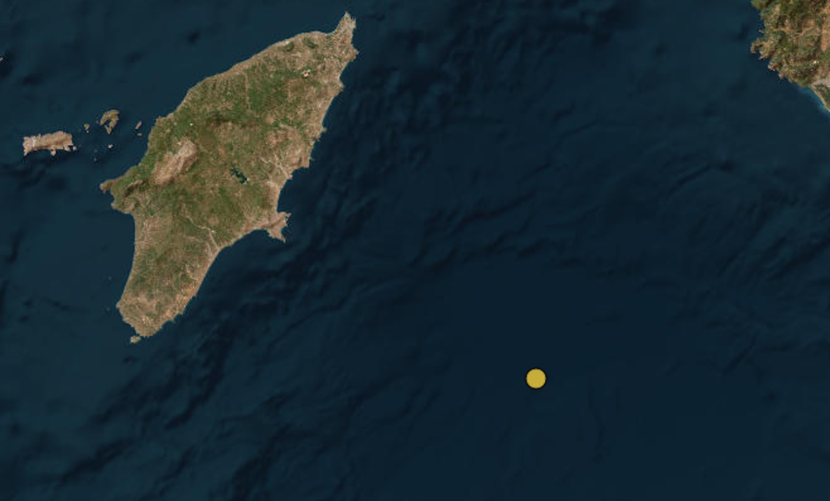 Σεισμός 3,1 Ρίχτερ ανοιχτά της Ρόδου, νότια της Λίνδου το επίκεντρο