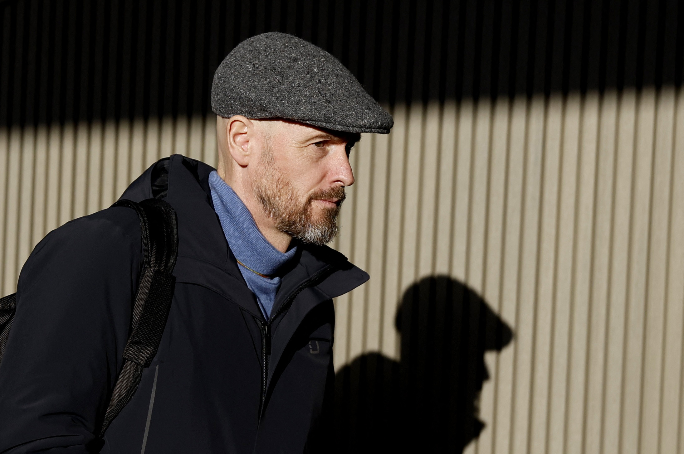 Soccer Football - Premier League - Luton Town v Manchester United - Kenilworth Road, Luton, Britain - February 18, 2024 Manchester United manager Erik ten Hag arrives before the match Action Images via Reuters