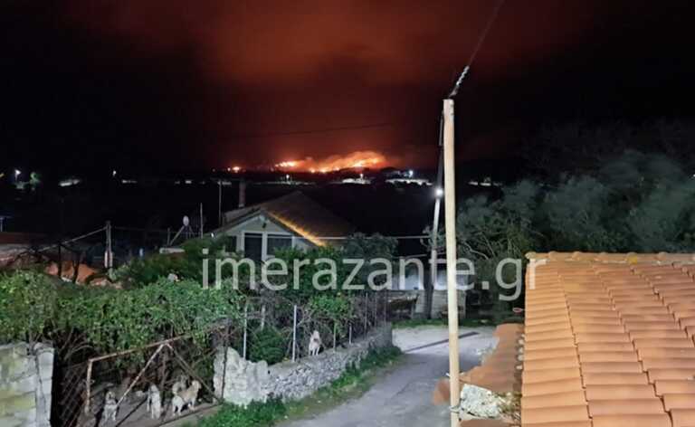 Υπό έλεγχο η φωτιά στη Ζάκυνθο που έκαψε 170 στρέμματα δάσους - Εικόνες από τη μάχη της κατάσβεσης