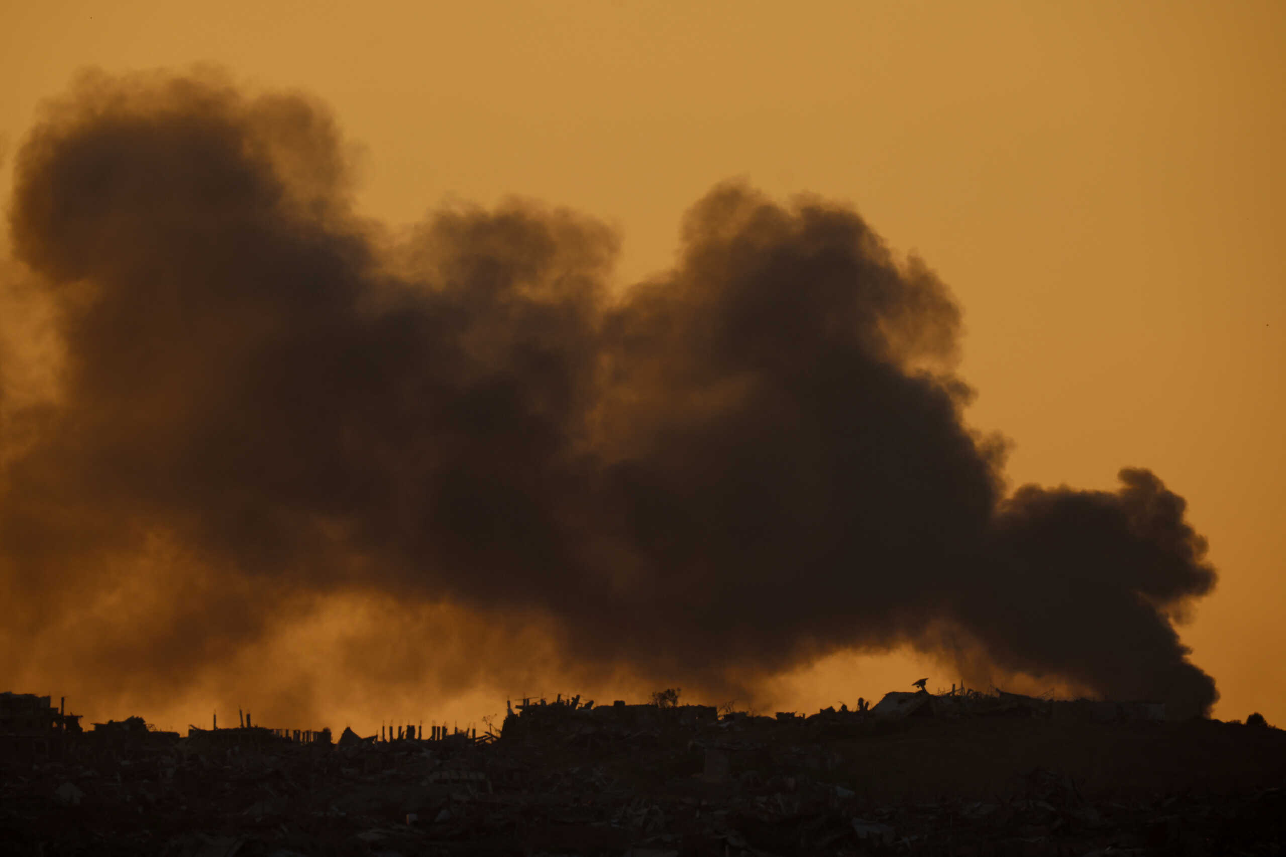 Smoke rises over Gaza, amid the ongoing conflict between Israel and the Palestinian Islamist group Hamas, as seen from Israel, February 21, 2024. REUTERS