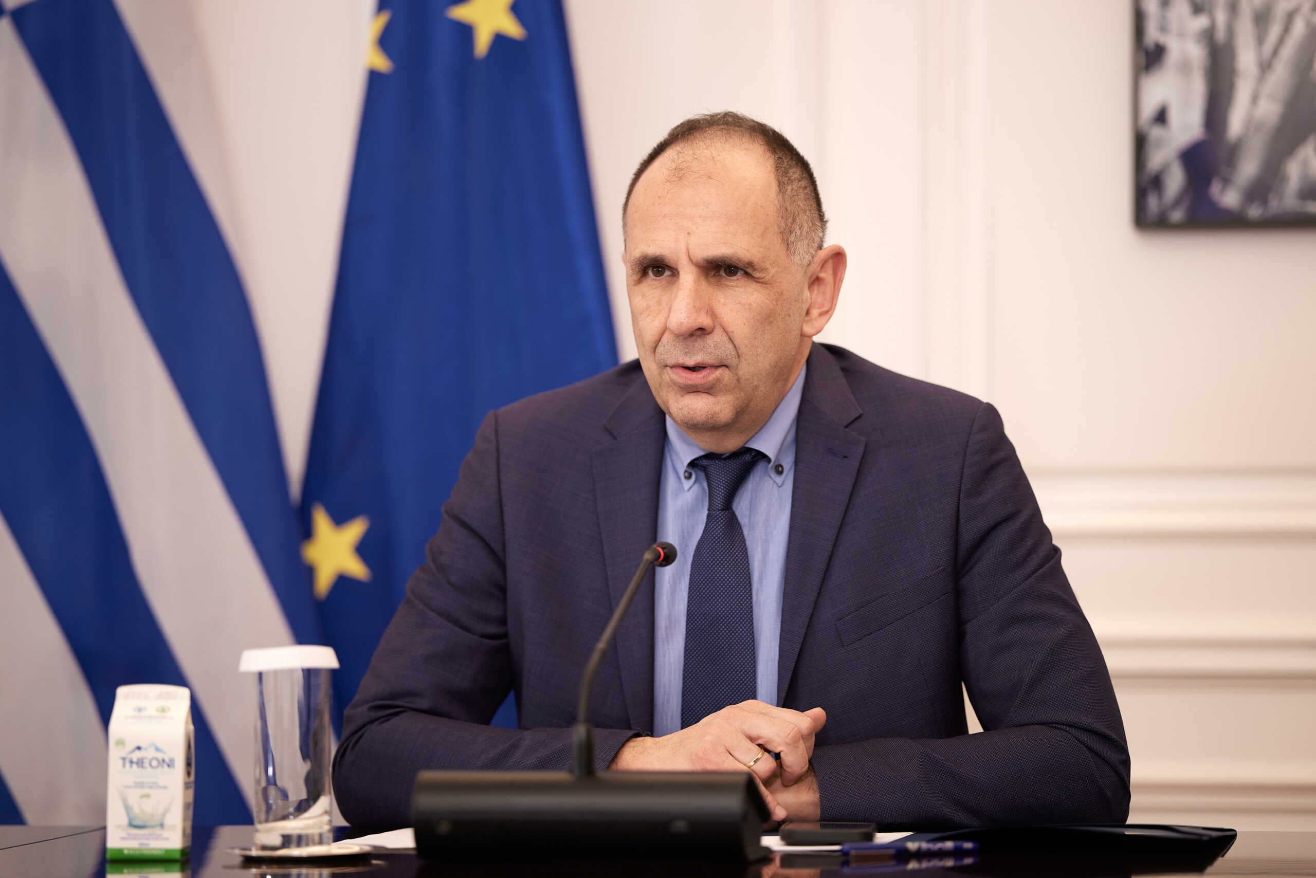 Ο Πρωθυπουργός Κυριάκος Μητσοτάκης είχε σήμερα τηλεδιάσκεψη με τους επικεφαλής των Πρεσβειών και των Μονίμων Αντιπροσωπειών της Ελλάδας στο εξωτερικό  Τετάρτη 7 Φεβρουαρίου 2024 (ΔΗΜΗΤΡΗΣ ΠΑΠΑΜΗΤΣΟΣ