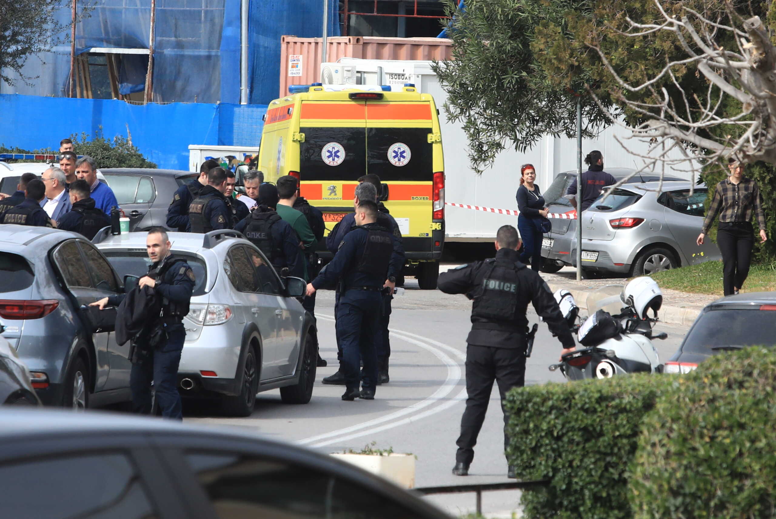 Πυροβολισμοί σε ναυτιλιακή εταιρεία στην γλυφάδα, Δευτέρα 12 Φεβρουαρίου 2024.
(ΓΙΑΝΝΗΣ ΠΑΝΑΓΟΠΟΥΛΟΣ