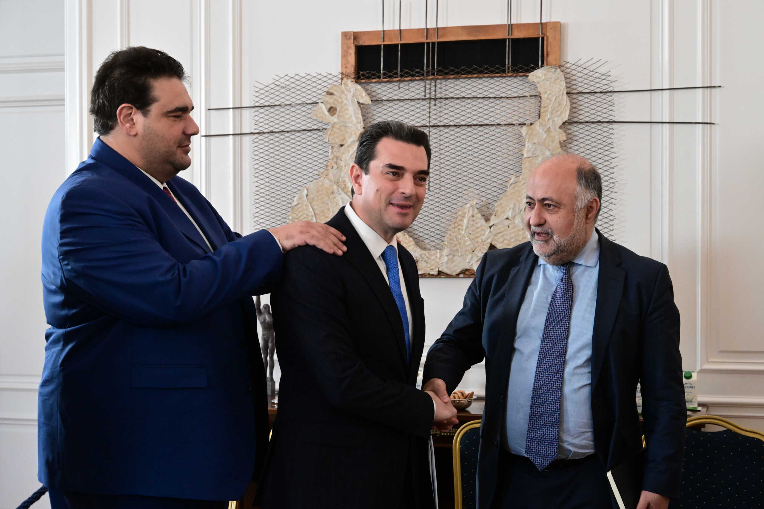 Συνεδρίαση του Υπουργικού Συμβουλίου, στο Μέγαρο Μαξίμου, Πέμπτη 29 Φεβρουαρίου 2024. Τα θέματα που κυριάρχησαν στην συνεδρίαση, η ακρίβεια στις τιμές των σούπερ μάρκετ και η αντιμετώπιση των παρανόμων ελληνοποιήσεων αγροτικών προϊόντων.
(ΤΑΤΙΑΝΑ ΜΠΟΛΑΡΗ