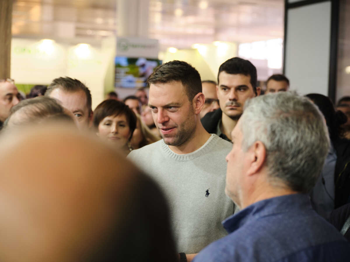 Περιήγηση του προέδρου του ΣΥΡΙΖΑ - ΠΣ Στέφανου Κασσελάκη στα περίπτερσ της έκθεσης AGROTICA στη Θεσσαλονίκη . Σάββατο 3 Φεβρουαρίου 2024  (ΓΡ. ΤΥΠΟΥ ΣΥΡΙΖΑ - ΠΣ