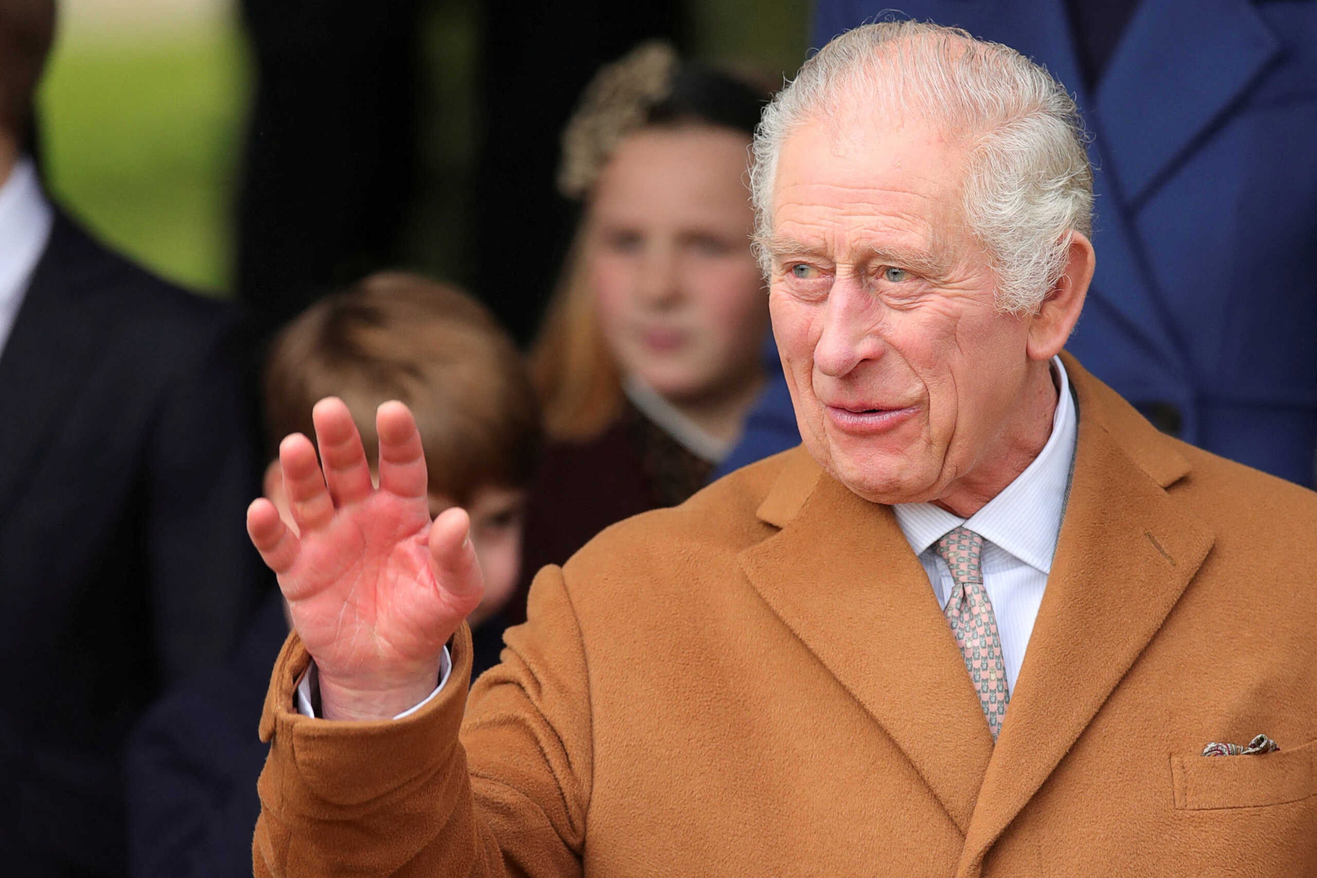 FILE PHOTO: Britain's King Charles attends the Royal Family's Christmas Day service at St. Mary Magdalene's church, as the Royals take residence at the Sandringham estate in eastern England, Britain December 25, 2023. REUTERS