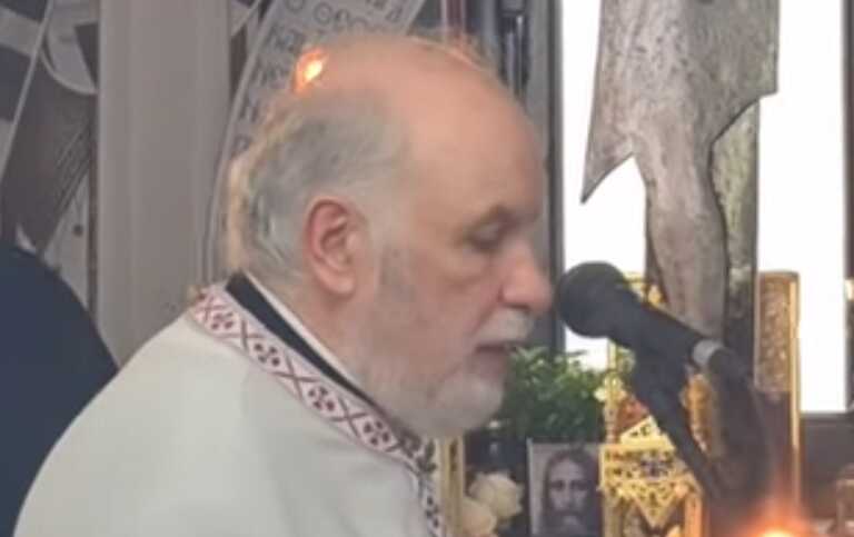 Βίντεο με τον πατέρα Δημήτριο Λουπασάκη να δακρύζει στη γιορτή του Αγίου Ισιδώρου στην Κρήτη