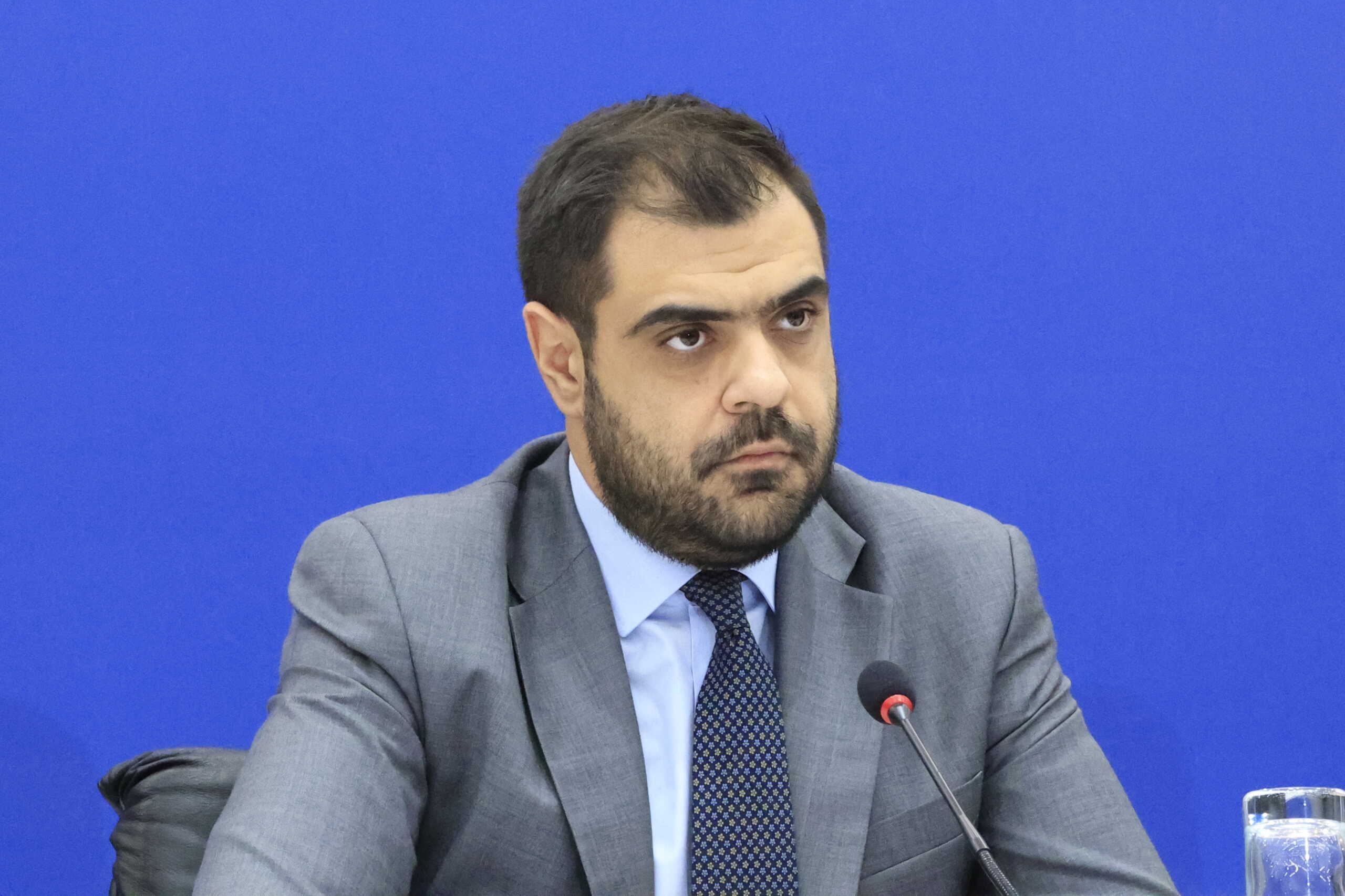 Δηλώσεις από τον υπουργό Ψηφιακής Διακυβέρνησης Δημήτρη Παπαστεργίου και τον Αναπληρωτή υπουργό Αθλητισμού Γιάννη Βρούτση σχετικά με την επανέναρξη παρουσίας θεατών και διάθεσης εισιτηρίων σε αγώνες ποδοσφαίρου, αλλά και τη λήψη μέτρων για την αποτροπή και αντιμετώπιση παραβατικών συμπεριφορών στο πλαίσιο αθλητικών συναντήσεων, Τετάρτη 7 Φεβρουαρίου 2024.
(ΓΙΩΡΓΟΣ ΚΟΝΤΑΡΙΝΗΣ