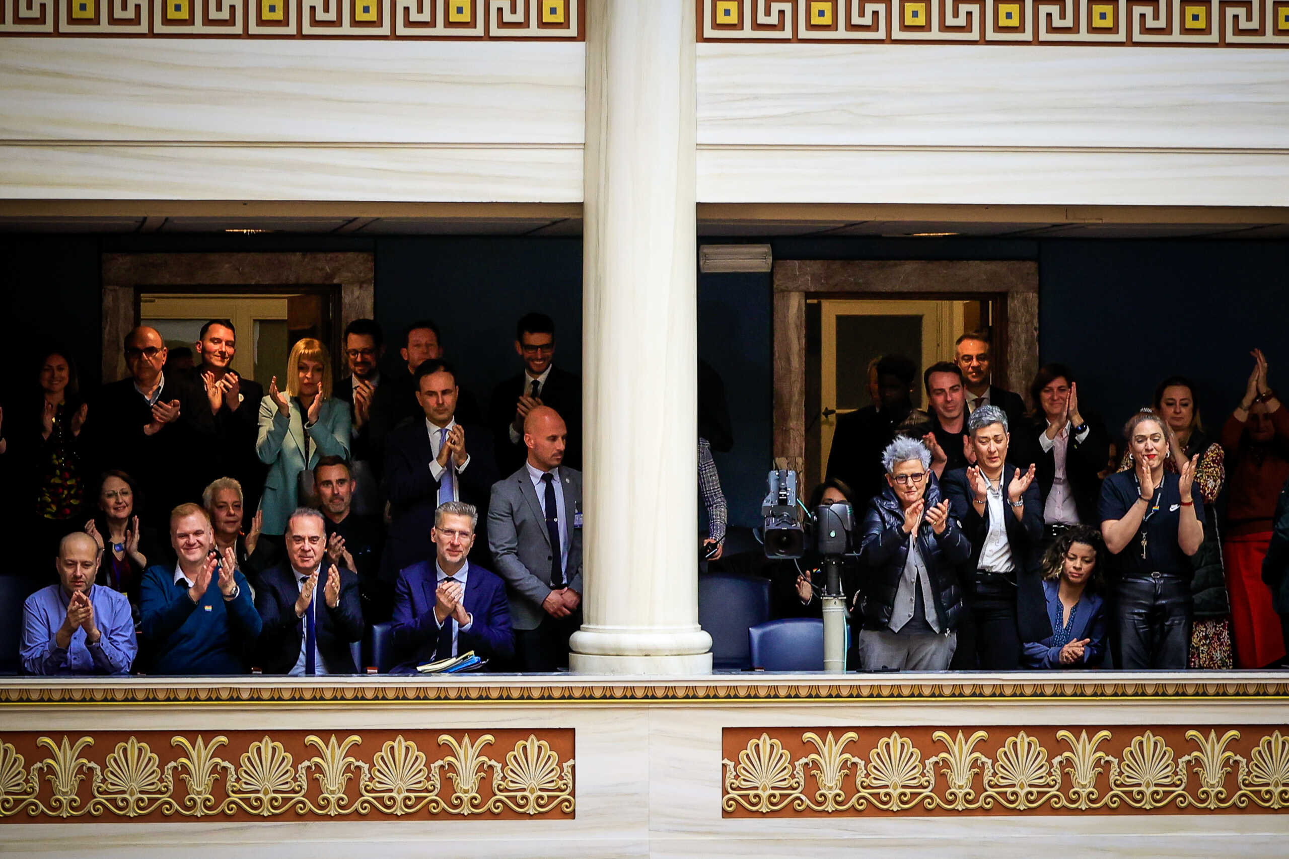 Δεύτερη ημέρα της συζήτησης στην Ολομέλεια της Βουλής, των άρθρων και του συνόλου του σχεδίου νόμου "Ισότητα στον πολιτικό γάμο, τροποποίηση του Αστικού Κώδικα και άλλες διατάξεις", Τετάρτη 14 Φεβρουαρίου 2024. 
(ΓΙΩΡΓΟΣ ΚΟΝΤΑΡΙΝΗΣ