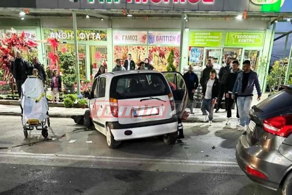 Πάτρα: Σφοδρό τροχαίο με έναν σοβαρά τραυματία – Αυτοκίνητο παραλίγο να μπει σε φυτώριο