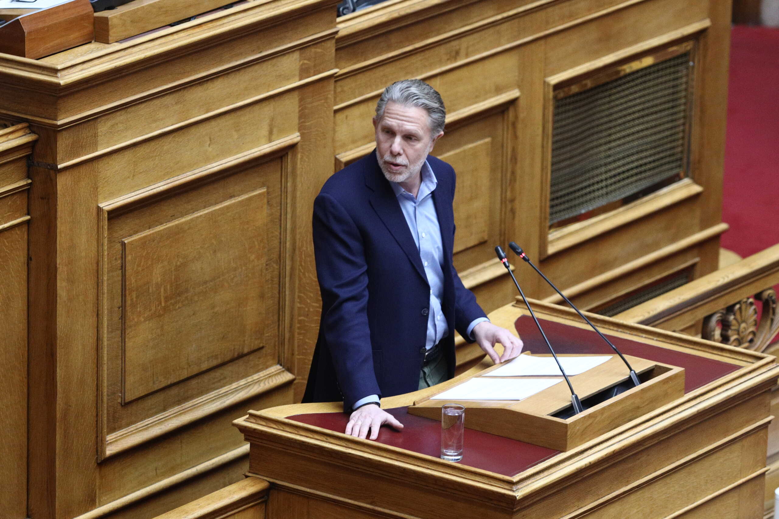 Συζήτηση και ψήφιση στην Ολομέλεια της Βουλής του σχεδίου νόμου "Α) Κύρωση της από 7.12.2023 τροποποίησης της από 31.7.1995 Σύμβασης Ανάπτυξης Αεροδρομίου μεταξύ του Ελληνικού Δημοσίου και της ανώνυμης εταιρείας με την επωνυμία «Διεθνής Αερολιμένας Αθηνών Α.Ε." και Β) Κύρωση του από 4.1.2024 Ιδιωτικού Συμφωνητικού μεταξύ του Ελληνικού Δημοσίου και της ανώνυμης εταιρείας με την επωνυμία "Αεροπορία Αιγαίου Ανώνυμη Αεροπορική Εταιρεία"", Πέμπτη 11 Ιανουαρίου 2024. 
(ΓΙΑΝΝΗΣ ΠΑΝΑΓΟΠΟΥΛΟΣ